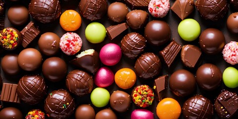 チョコレート、お菓子｜chocolate, sweets. Generative AI - obrazy, fototapety, plakaty