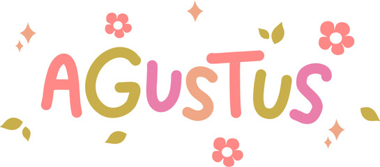 Playful Month Typography