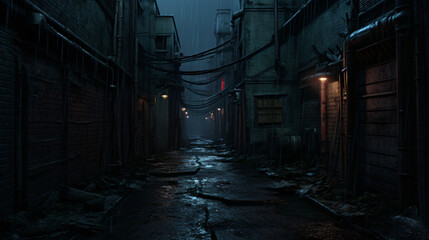A gloomy alley ideal