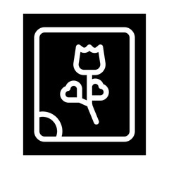 flower glyph icon