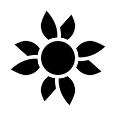 flower glyph icon