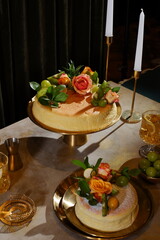 table with food