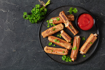 ham and cheese french whole wheat toast roll ups