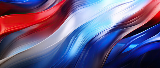 A Hyper-Realistic French Flag Abstract