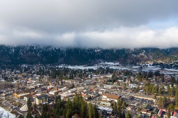 Leavenworth Washington winter landscape