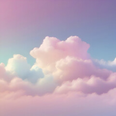 Obraz premium Pastel sky, cloud, and sunlight. color gradient background. 