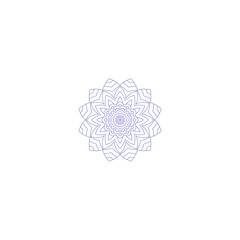 set of vector mandalas with circles mandala