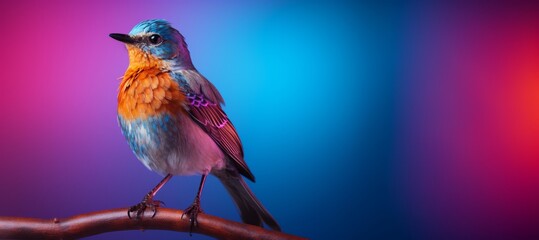 A colorful bird perched on a tree branch is featured in a high-quality wallpaper with a contrasting background.