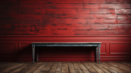 Craft a Captivating Red-Colored Wooden Background with Realistic Texture. Generative AI