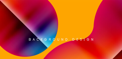 Colorful circle abstract background. Template for wallpaper, banner, presentation, background