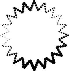 Star shape halftone dots