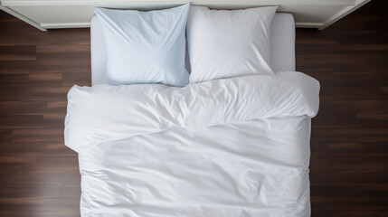 A white duvet cover