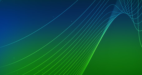 Abstract lines for Neural networks on gradient background.
