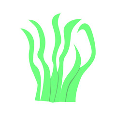 Green grass flat vector element