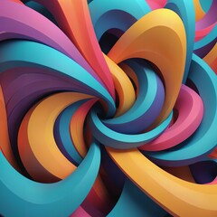 3D abstract background. colorful illustration design. freeform flow shape. curve concept minimal. motion geometry object. AI image generated. futuristic graphic. liquid fluid wave soft. art poster