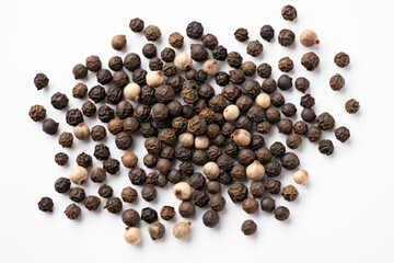 black and white pepper seeds