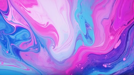 Ethereal Watercolor Masterpiece: Seamless Abstract Painting in Blue and Pink