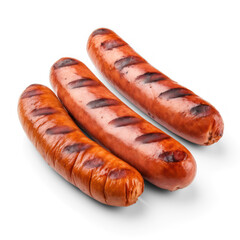 sausages isolate on transparency background png 