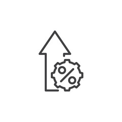 Conversion Rate Optimization line icon