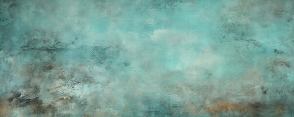 Fototapeta na wymiar Grunge pale turquoise background