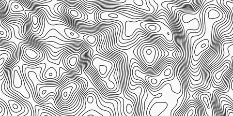 Map in Contour Line Light topographic topo contour. Abstract Topographic Map in Contour Line Light stripes on a white Map topo Gradient multicolor wave curve lines banner background.
