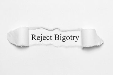 Fototapeta premium Reject Bigotry 