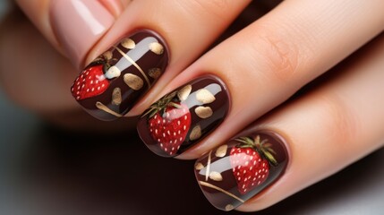 Manicure for Valentine's Day
