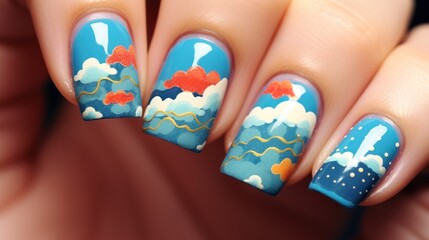 Manicure in heaven pattern 