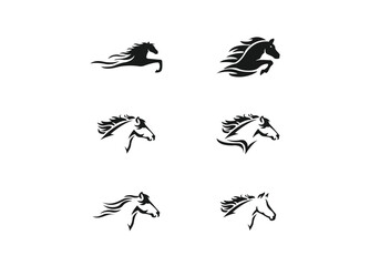Creative Simple Modern Horse Logo Collection