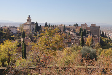 Alhambra castle in Granada, Andalucia, Spain