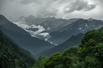 Aran Valley, Spain, forests, rivers, waterfalls, mountains