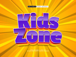 kids zone editable text effects for a playful kids vibe