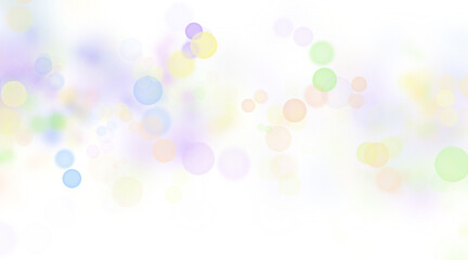abstract blur bokeh banner shape background. rainbow colors, pastel purple, blue, gold, green, yellow, white, silver, pink bokeh