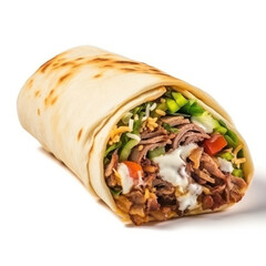 Shawarma sandwich isolate on transparency background png