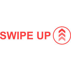 Swipe Up For Social Media Stories. Arrow Up Icon