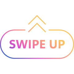Swipe Up For Social Media Stories. Arrow Up Icon