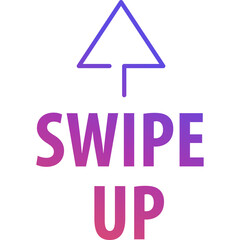 Swipe Up For Social Media Stories. Arrow Up Icon