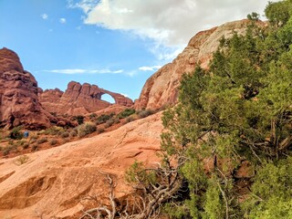 Beautiful landscape at Arches National Park in Moab Utah 