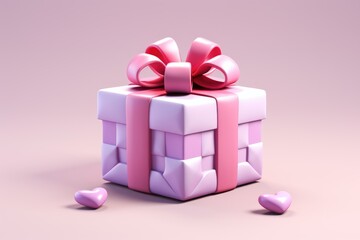 Happy Valentine's Day Three-dimensional chocolate cake gift set For lovers and important people generative by ai - obrazy, fototapety, plakaty
