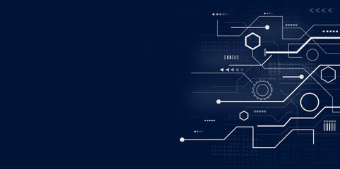 Abstract circuit board futuristic technology processing background, Digital technology and science background, Abstract futuristic technology business background.