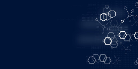 Abstract geometric futuristic digital technology and science background, Abstract futuristic shapes, Abstract futuristic digital technology.