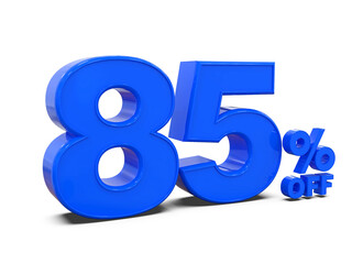 85 percent off sale blue 3d Number 