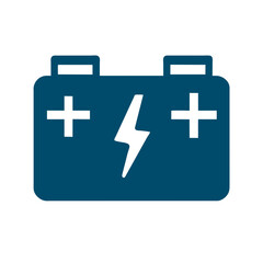 Fototapeta premium Car battery vektor icon illustation