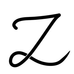 Handwritten alphabets in capitals, lettering