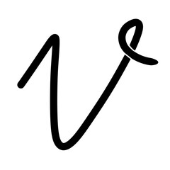 Handwritten alphabets in capitals, lettering