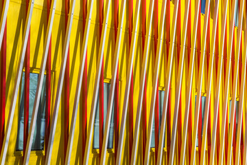 Modern architecture of the Duisenberg building on the Zernike university complex in Groningen,...