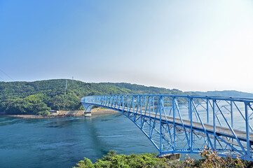 黒之瀬戸大橋　うずしおパークからの眺め　鹿児島県長島町