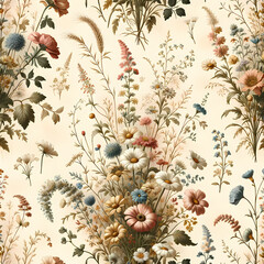 floral pattern, floral background,  pattern with flowers