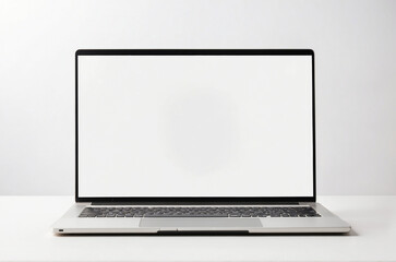 laptop isolated on white background, laptop screen
