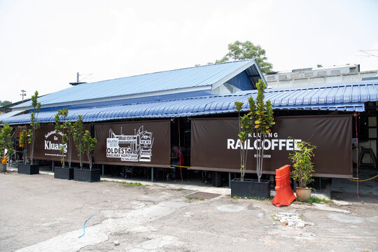 Railcoffee restaurant in railway station of Kluang
